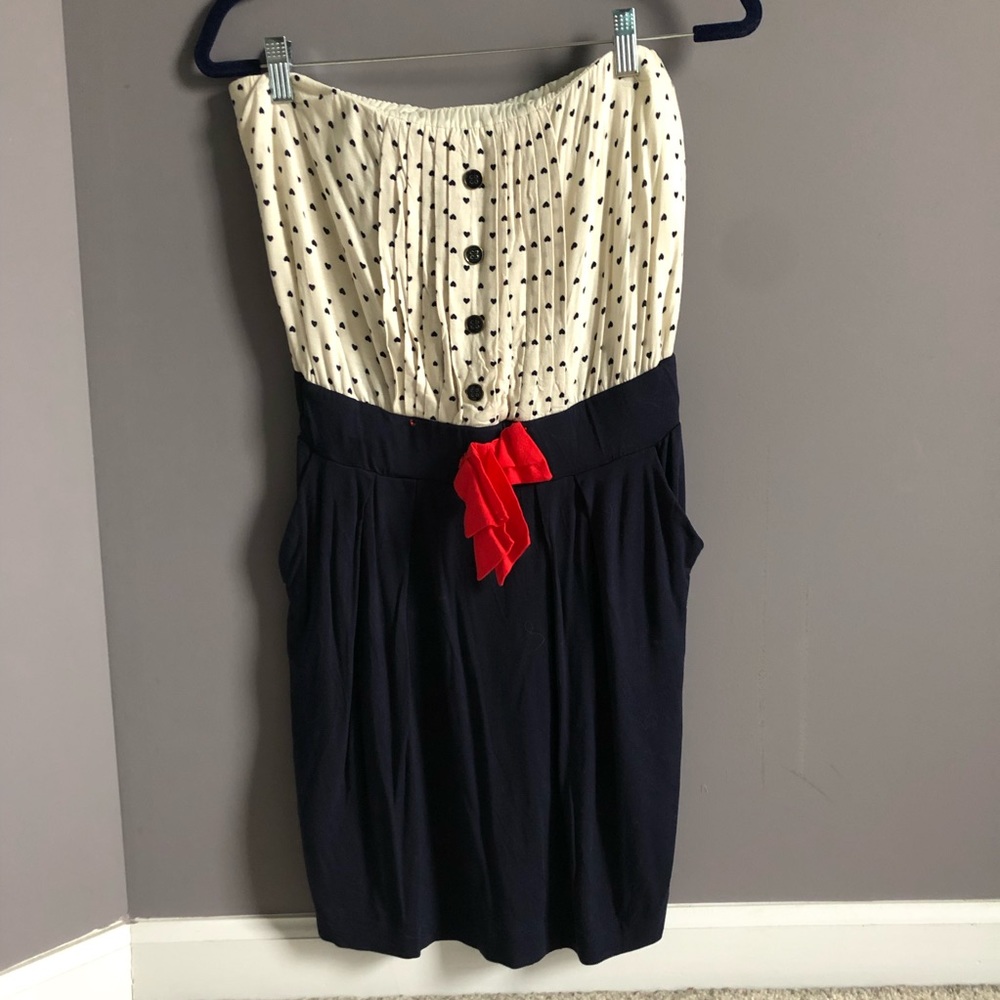 Strapless MNG dress with pockets